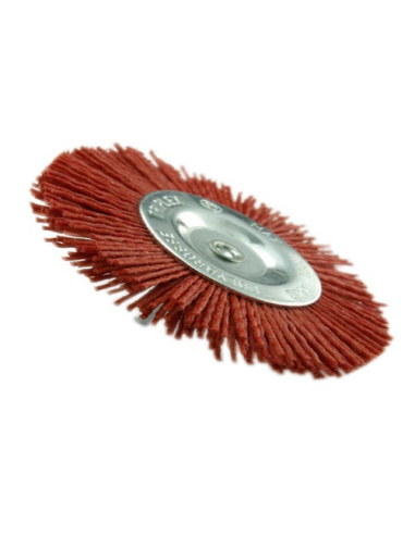 Brosse circulaire 100mm nylon sur tige t6 g.80 blister - TIVOLY