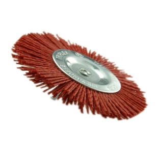 Brosse circulaire 100mm nylon sur tige t6 g.80 blister - TIVOLY
