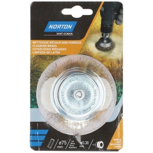 Brosse perceuse coupe ondulé laiton 75 Norton - NORTON