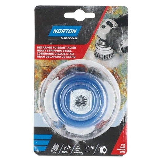 Brosse meuleuse coupe torsadé acier 75 Norton - NORTON