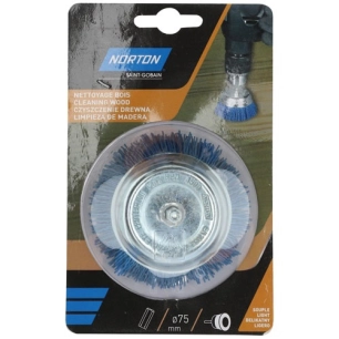 Brosse perceuse coupe nylon bleu 75 Norton - NORTON