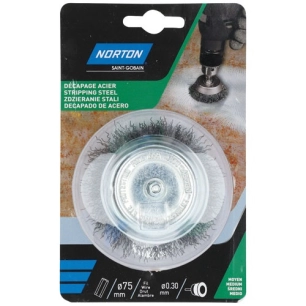 Brosse perceuse coupe ondulé acier 75 Norton - NORTON