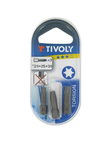 Embouts torx 20/25/30 blister - TIVOLY