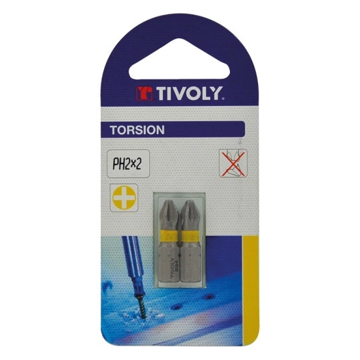 Embout torsion PH 3 L25 blister de 2 - TIVOLY