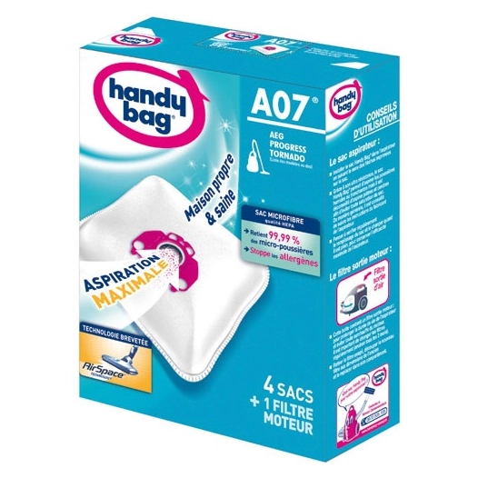 Sac aspirateur handy bag non tissé x4 aeg A07 - HANDY BAG