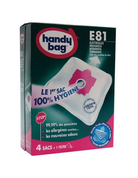 Sac aspirateur handy bag non tissé x4 électrolux e81 - HANDY BAG