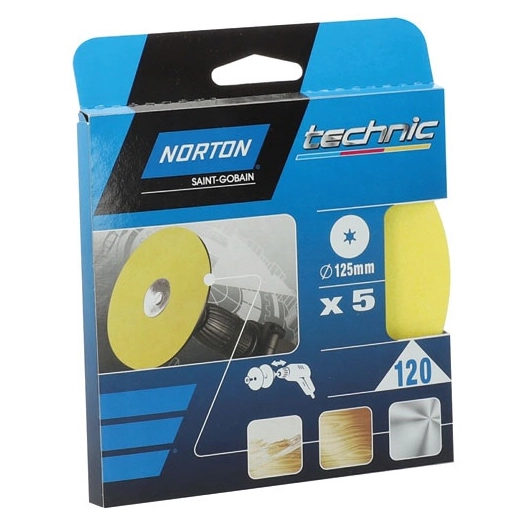 Disque OBLONG 125x12 grain 120 - NORTON