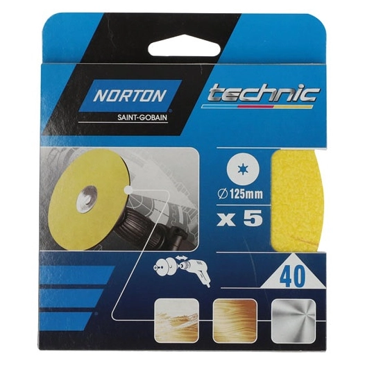 Disque OBLONG 125x12 grain 40 - NORTON