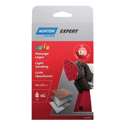 Patins multiponceuse 102x152 grain 120 expert - NORTON