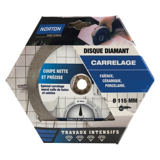 Disque diamant intensif carrelage 115 - NORTON