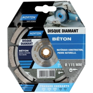 Disque diamant 115 travaux courants construction - NORTON