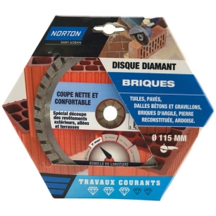 Disque diamant 115 travaux courants brique - NORTON
