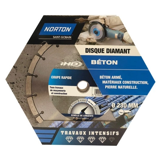 Disque diamant intensif construction 230 IHD - NORTON