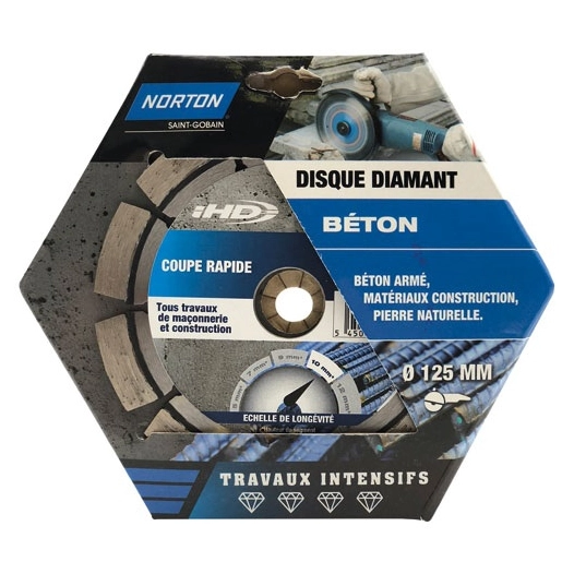 Disque diamant intensif constructif 125IHD - NORTON