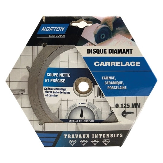 Disque diamant intensif carrelage 125 - NORTON