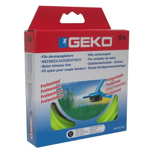 Fil nylon rond pour coupe bordure D.3mmx15m - LYSTRA