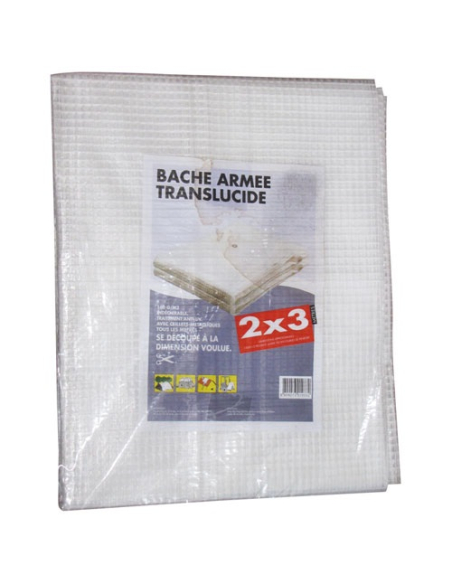 Bache translucide armée 2x3m - CORDERIE TOURNONAISE