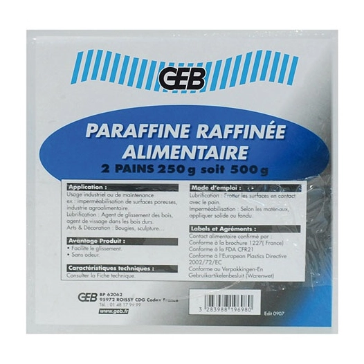 Paraffine pain 2x250g - GEB