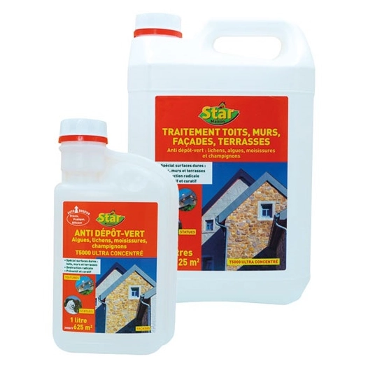 Traitement toits murs terrasses concentré 1l auto doseur - STAR JARDIN