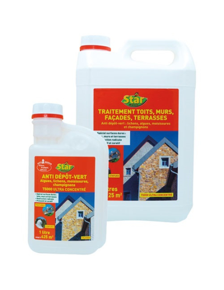 Traitement toits murs terrasses concentré 1l auto doseur - STAR JARDIN