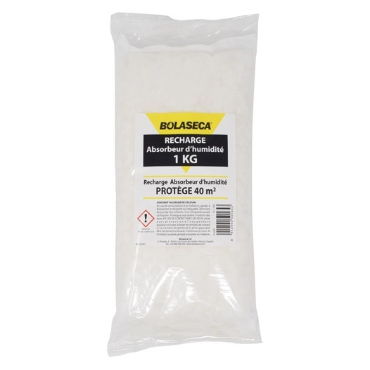 Recharge absorbeur d'humidité sachet 1kg - BOLASECA