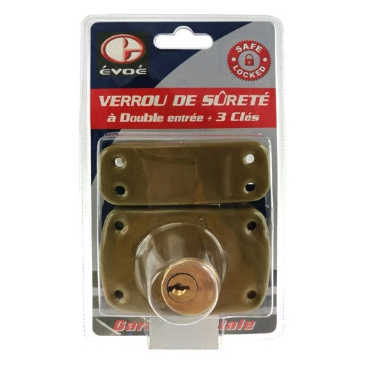 Verrou sureté double entrée - EVOE