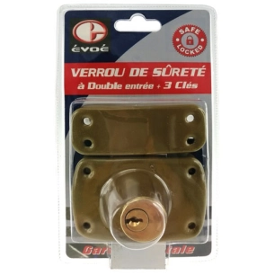 Verrou sureté double entrée - EVOE