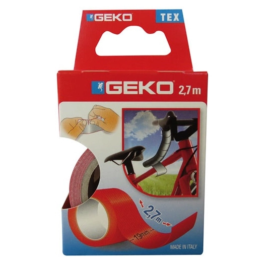 Adhésif tissu plastifié 19mmx2.7m rouge - GEKO