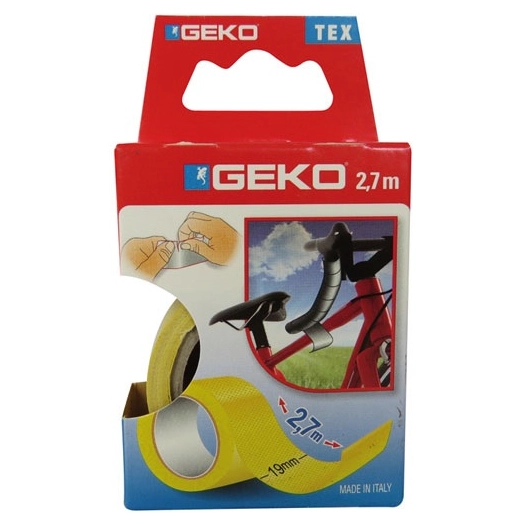 Adhésif tissu plastifié 19mmx2.7m jaune - GEKO