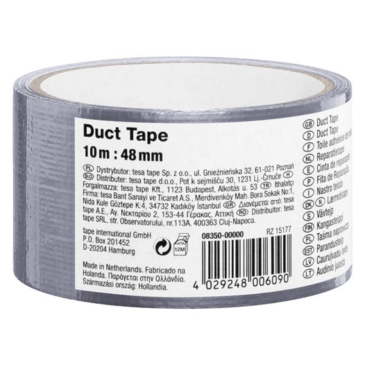 Basic adhésif toile 10mx48mm gris - TESA