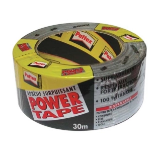 Ruban adhésif Power Tape - bâtiment - gris - 30 m - PATTEX