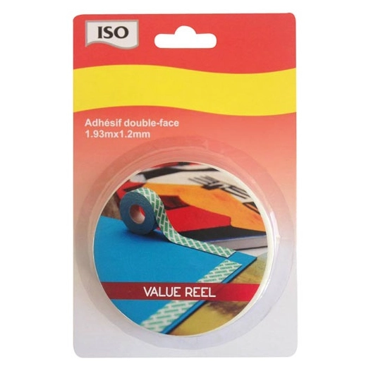 Double face fixetout 12mm 1m93 bl - ISO