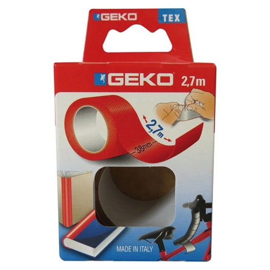 Adhésif tissu plastifié 38mmx2.7m rouge - GEKO