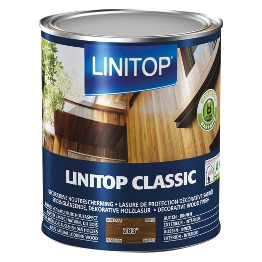 Durieu Linitop classic lasure satin 1l noyer - LINITOP
