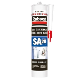Mastic SA1H sanitaire blanc cartouche 280ml - RUBSON