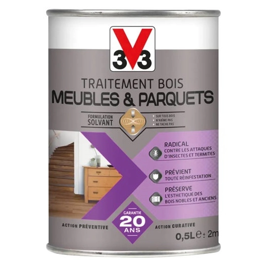 Traitement meubles parquets 0.5 l - V33