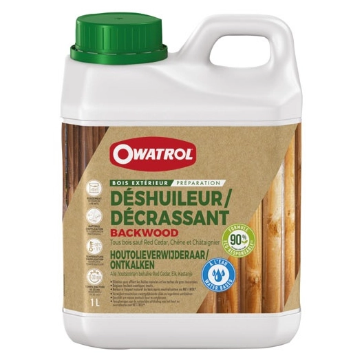 Backwood déshuileur décrassant biosourcé 1l - OWATROL