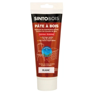 Pâte à bois Sintobois à l'eau pâte 250g blanc - SINTOBOIS