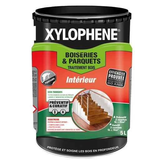 Xylophène boiseries parquet 5l 25ans - XYLOPHENE