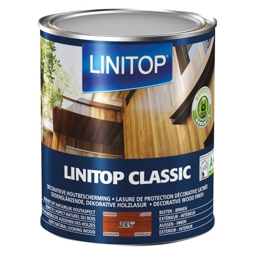 Durieu Linitop classic lasure satin 1l acajou - LINITOP