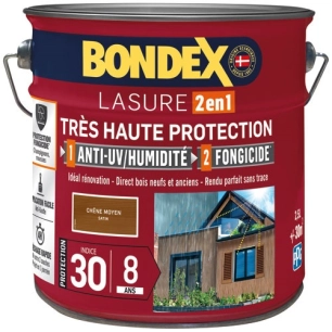 Bondex lasure ind 30 8 ans 2.5l chêne moyen - BONDEX