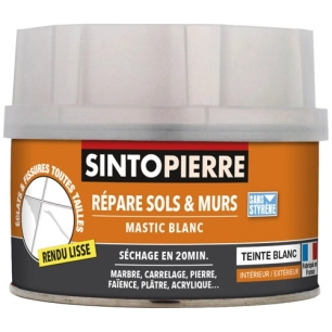 Sintopierre répare sols et murs 280g blanc - SINTO