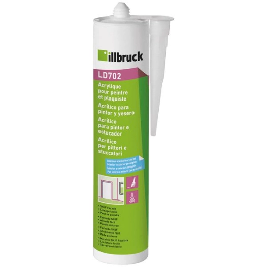 Mastic acrylique maçonnerie cartouche 310ml blanc Nec+ - NEC+ ILLBRUCK