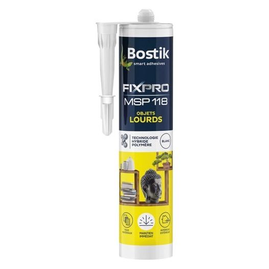 Mastic fixpro msp118 objets lourds 290ml - BOSTIK