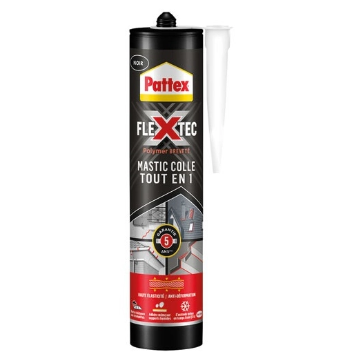 Pattex mastic colle flextec noir 389g - PATTEX