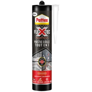 Pattex mastic colle flextec blanc cartouche 389g - PATTEX