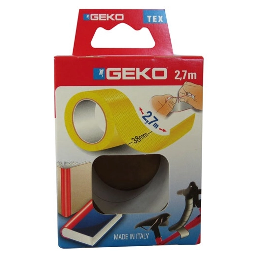 Adhésif tissu plastifié 38mmx2.7m jaune - GEKO