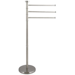 Porte serviettes sur pieds à 3 branches gris - MSV
