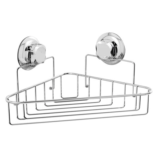 Tablette d'angle métal double ventouses - COMPACTOR