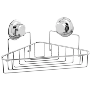 Tablette d'angle métal double ventouses - COMPACTOR